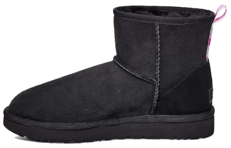 (WMNS) UGG Classic Mini II Graphic Logo High Top Fleece Lined Black 1110083-BNPN