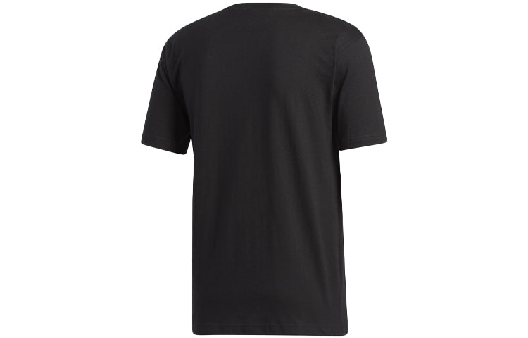 adidas originals NYC Alphabet Printing Round Neck Pullover Short Sleeve Black GQ1402