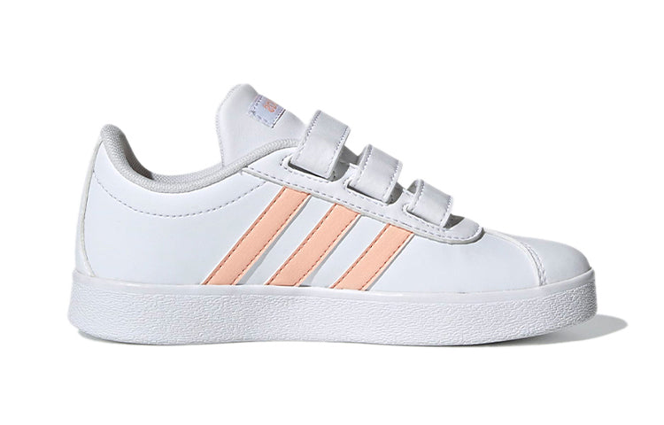 (PS) adidas VL Court 2.0 'White Pink' EE6903