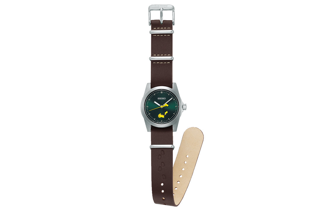 SEIKO Pokmon Pikachu Crossover Limited Watch Brown Green SCXP177