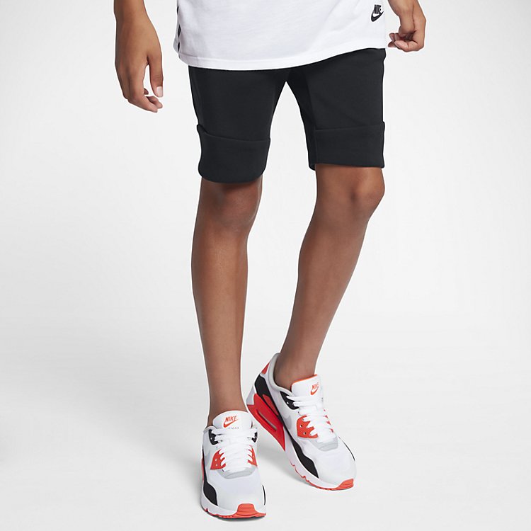 (GS) Nike Tech Fleece Short 'Black' 816280-012