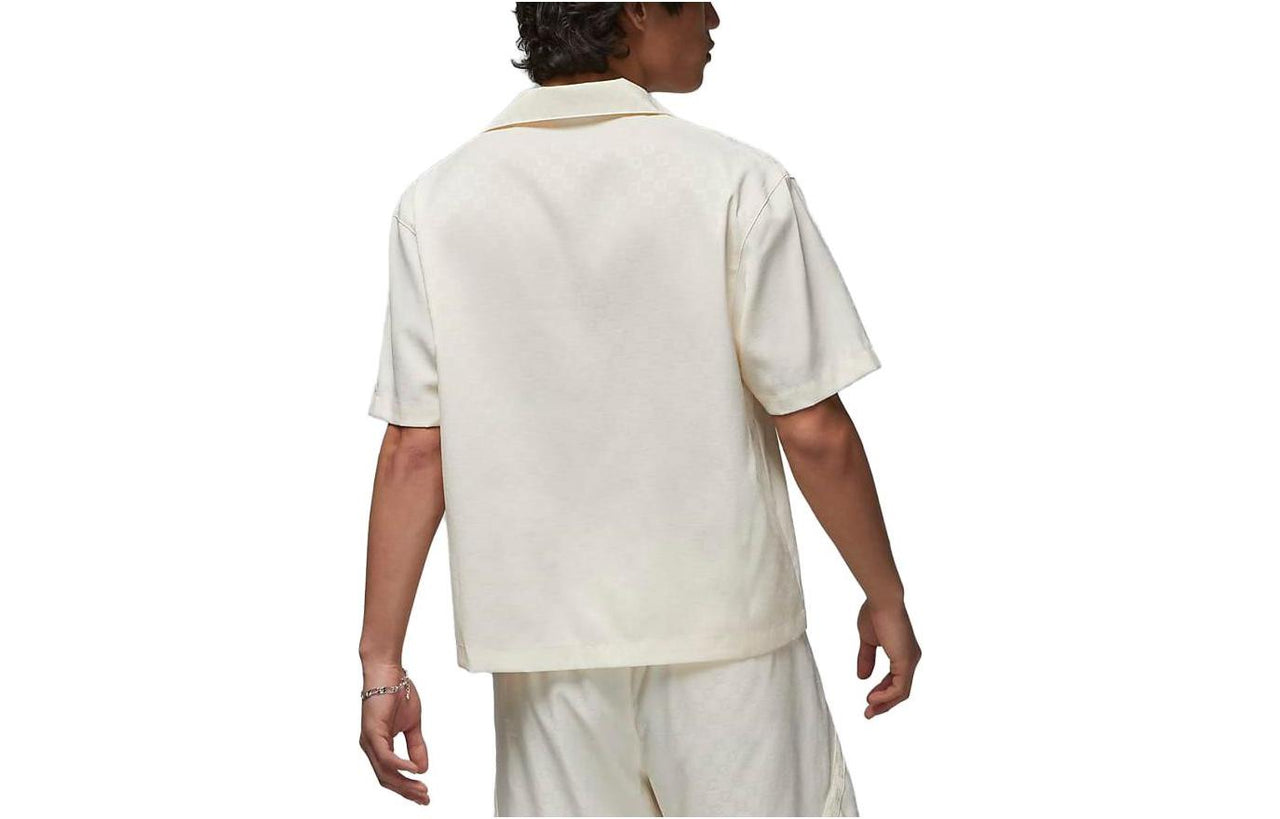 Air Jordan Essentials Sustainable Materials Short-Sleeve Top Asia Sizing 'Pale Ivory' DX9682-110