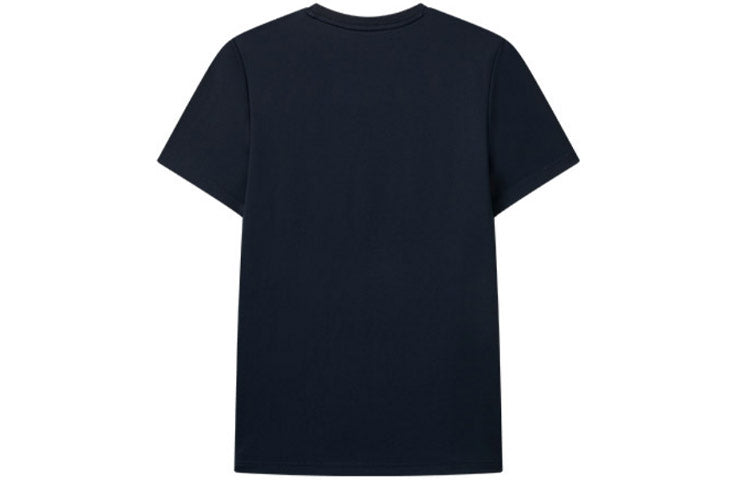 FILA Contrasting Colors Printing Logo Loose Round Neck Short Sleeve Blue F51M128175F-NV