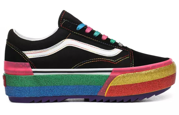 Vans Old Skool Stacked 'Glitter - Black Rainbow' VN0A4U15WW1