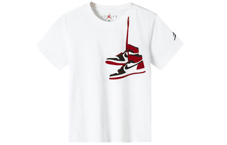 (PS) Air Jordan AJ1 Shoe Crew Tee 'White Red' JD2132013GS-002