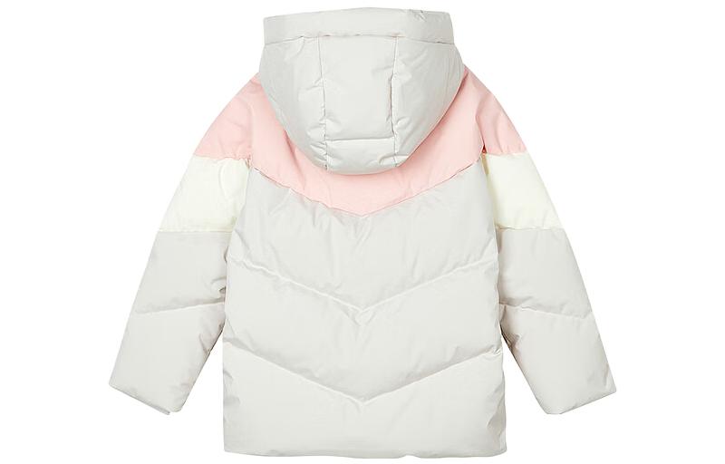 (PS) Skechers Color-Block Down Jacket 'Grey White Pink' L423G002-021C