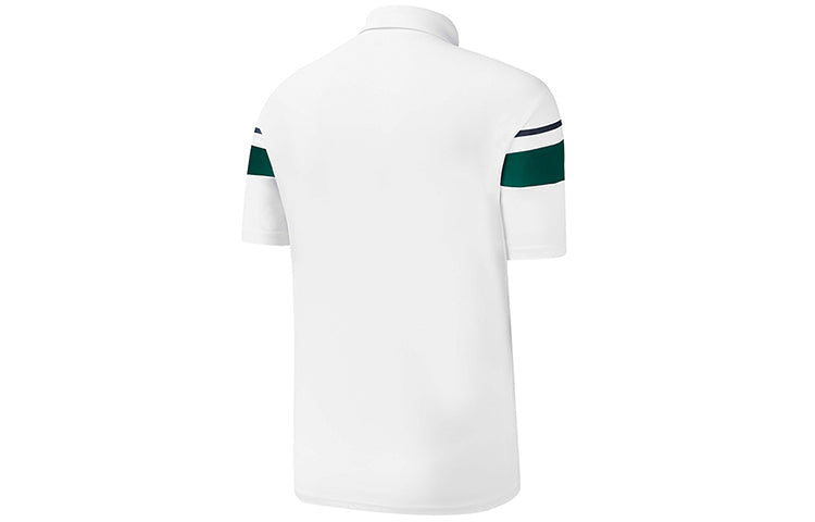 Yellow FILA Loose Short Sleeve Polo Shirt White A11M113151F-WT