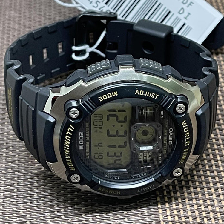 CASIO Waterproof Mens SilverBlack Analog AE-2000W-9A2021