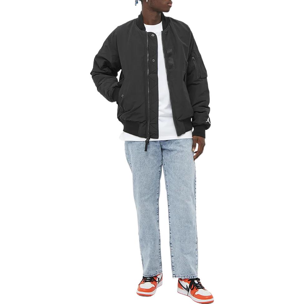 Air Jordan Button Zipper Jacket Men's Black DA9796-010