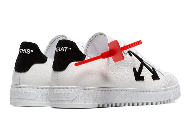 (WMNS) OFF- Carryover low-top leather sneakers 'White' OWIA093S19D680340110