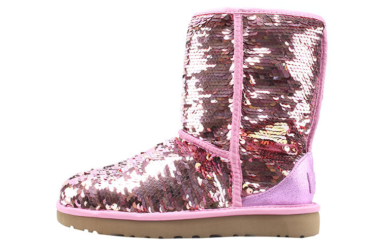 (WMNS) UGG Classic Short Sequin 'Pink' 1094982-PINK