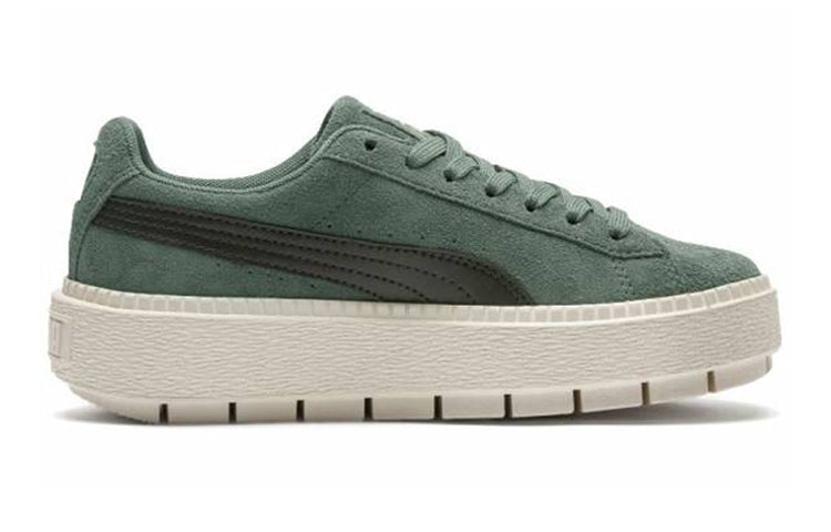(GS) PUMA Platform Trace Sneakers Green 366826-01