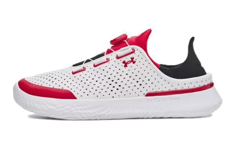 (GS) Under Armour UA SlipSpeed Training Shoes 'White Red' 3028566104