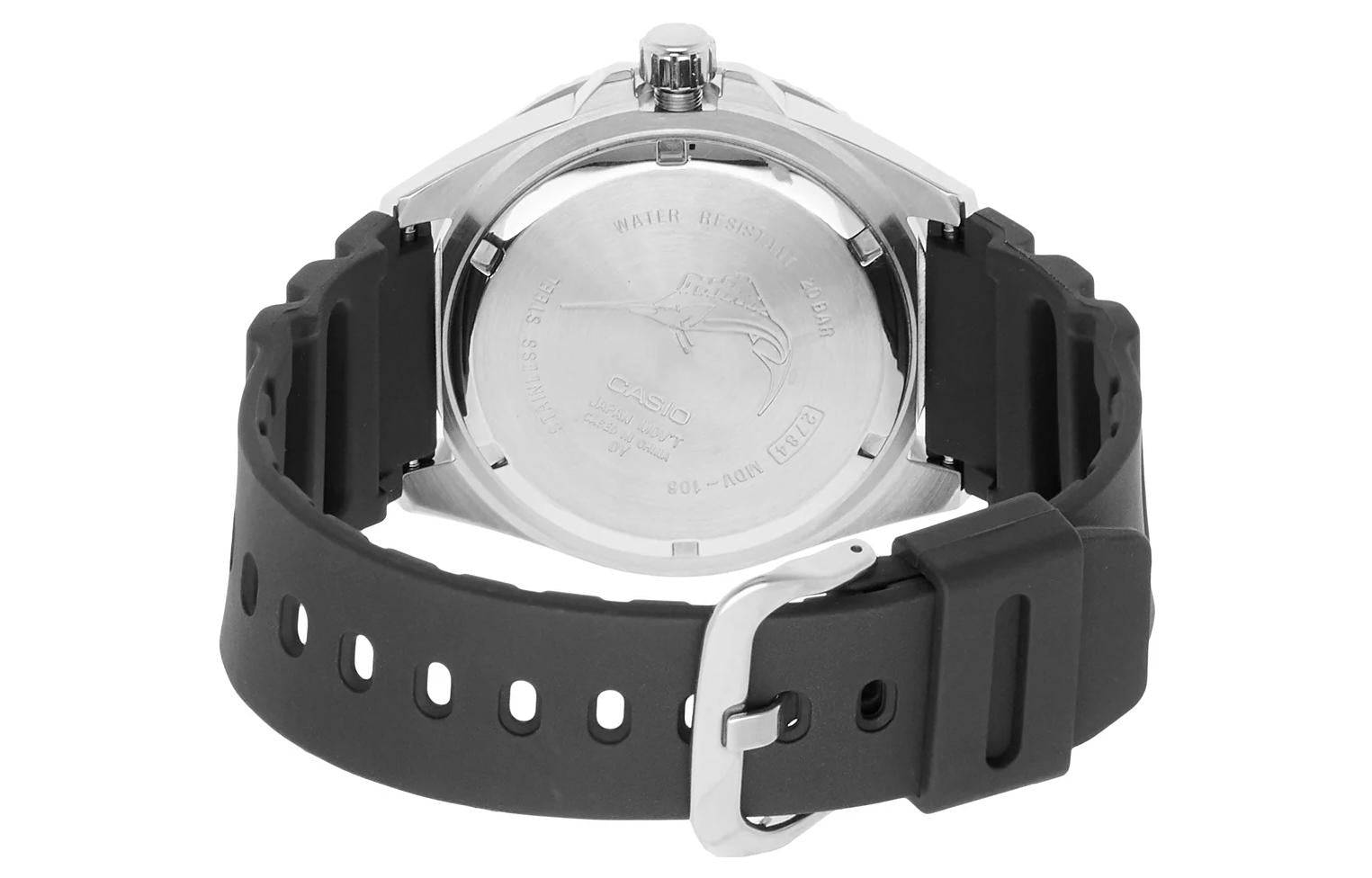 CASIO Quartz Waterproof Sports Mens Blue Analog MDV106B-2AV
