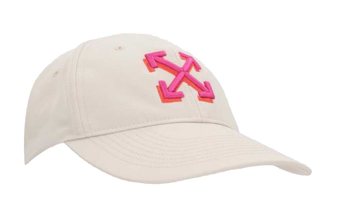 (WMNS) Off-White Arrow embroidered gabardine baseball cap 'White' OWLB026S23FAB0010132