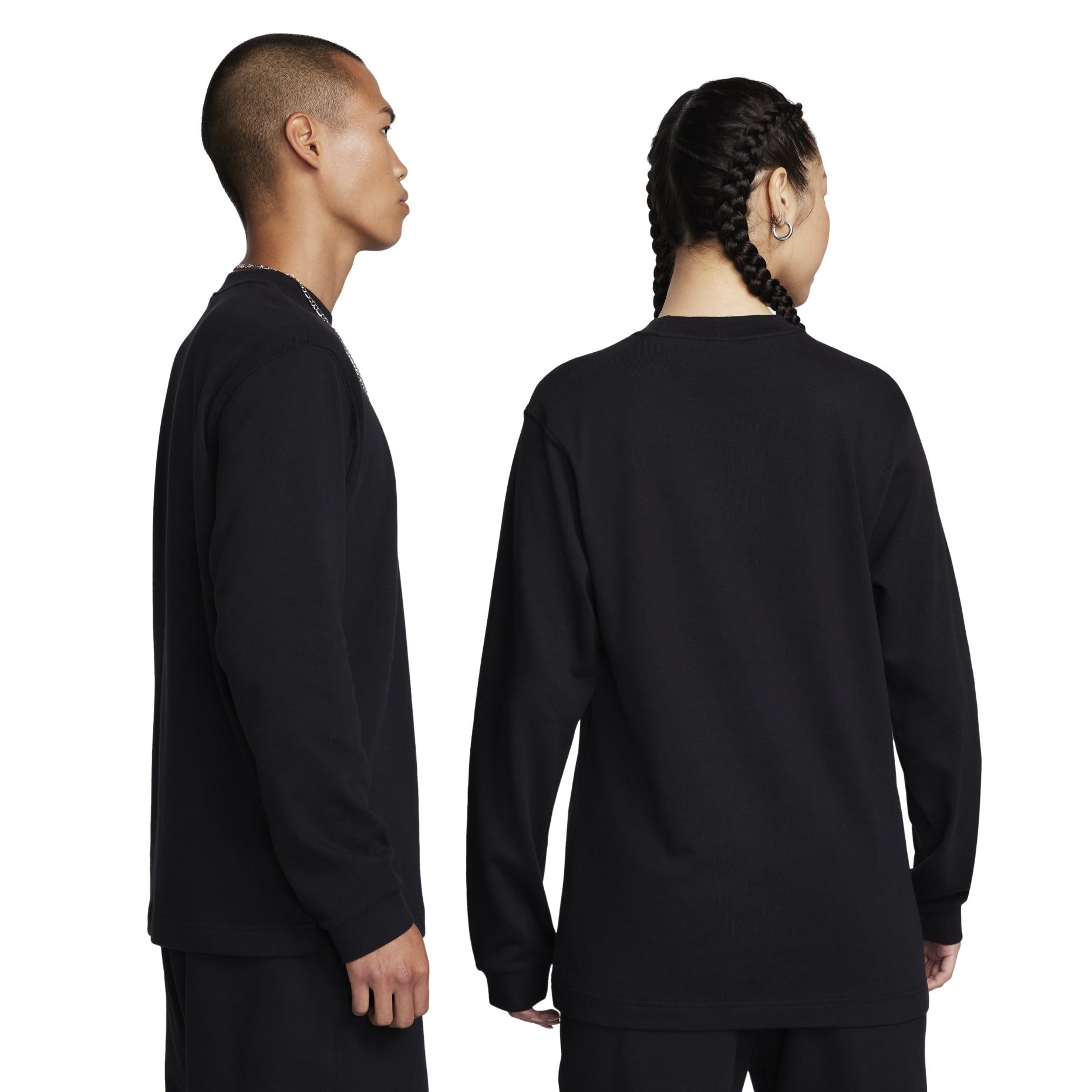 Nike Solo Swoosh Long-Sleeve Top 'Black' DX0885-010