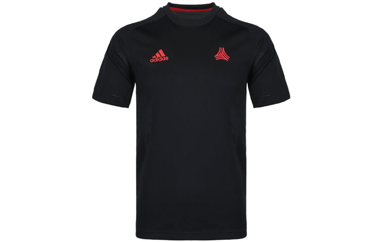 adidas Training Jersey Sports Breathable Short Sleeve Black DP2715