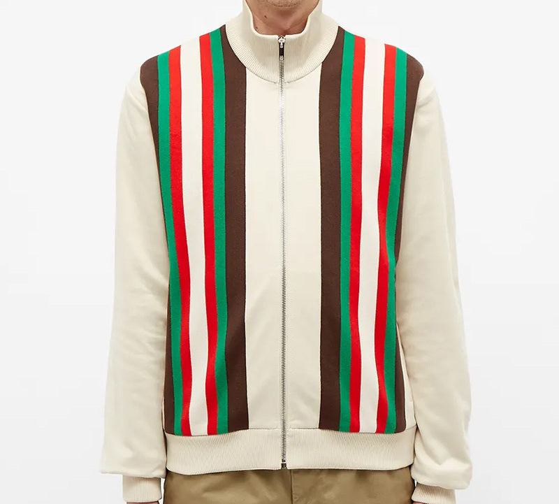 Gucci Plain Knit Zipper Jacket For Men White 615731-XJCFQ-9146