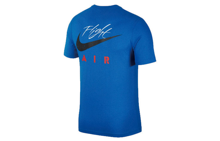 Air Jordan 4 Legacy Printing Pattern T-Shirt 'Blue' CQ8298-460
