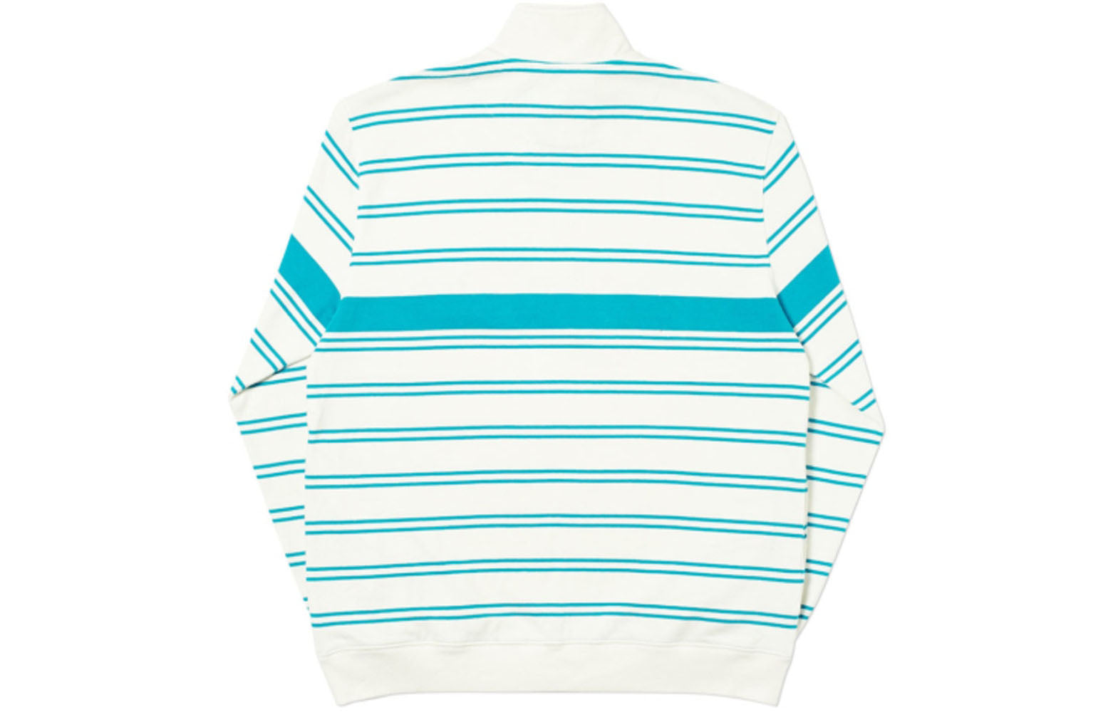 PALACE Space Cadet 1/4 Zip White Green High Collar Long Sleeves P18FW132