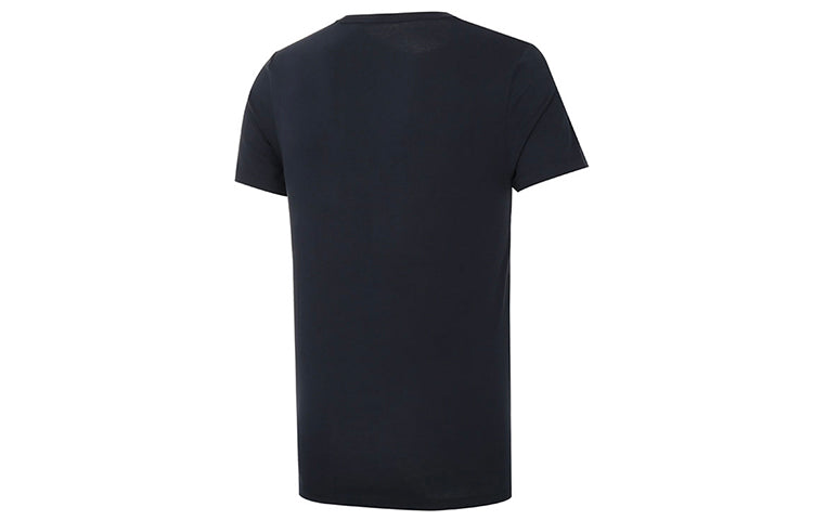 Men's Burberry SS21 Logo Printing Short Sleeve Navy Blue 80078371