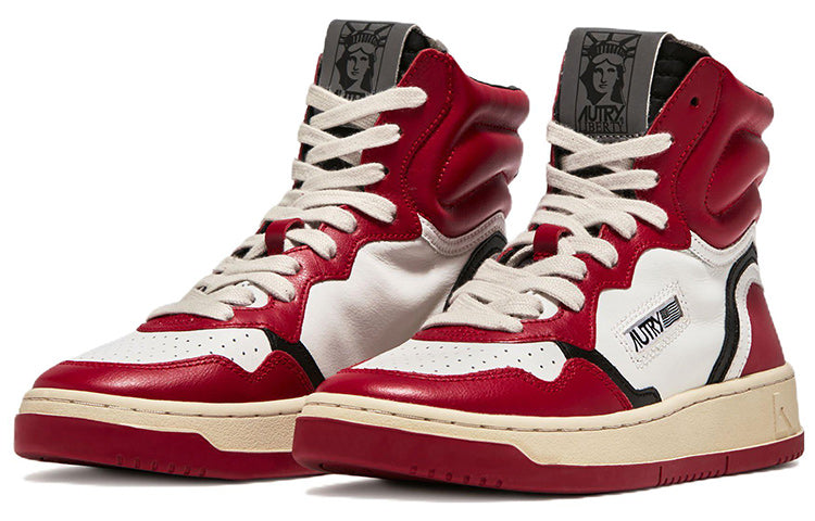 Autry Action Shoes Liberty Leather High 'Red' LUHM-HL02
