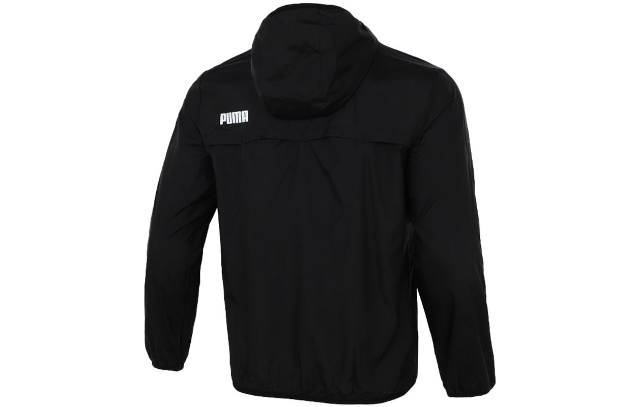 PUMA Sports Training Woven hooded Logo Jacket Black 846317-01
