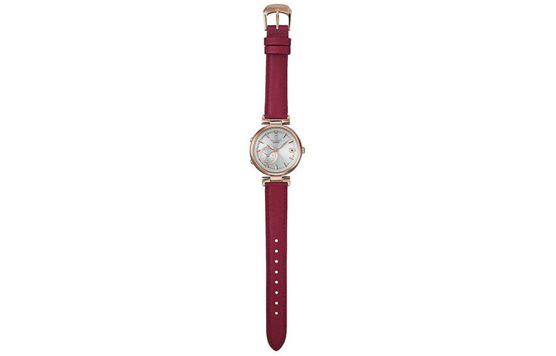 CASIO Sheen Series 50m Waterproof Solar Power Movement Watch Leather Strap SHB-100CGL-7A