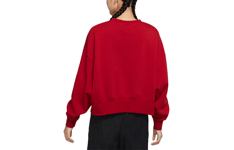 (WMNS) Nike CNY New Year's Edition Loose Casual Knit Sports Long Sleeves Hoodie Red DR7842-687