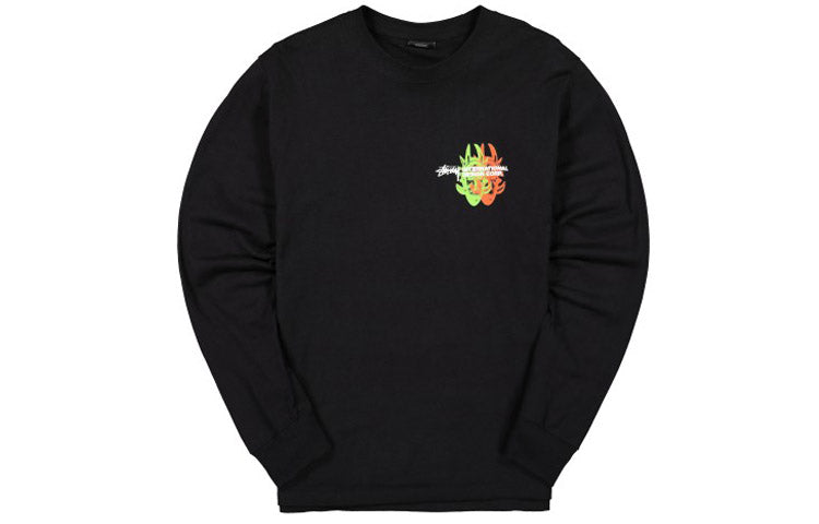 Stussy Unisex Great Future Round-neck Swea Black 1994444-0001
