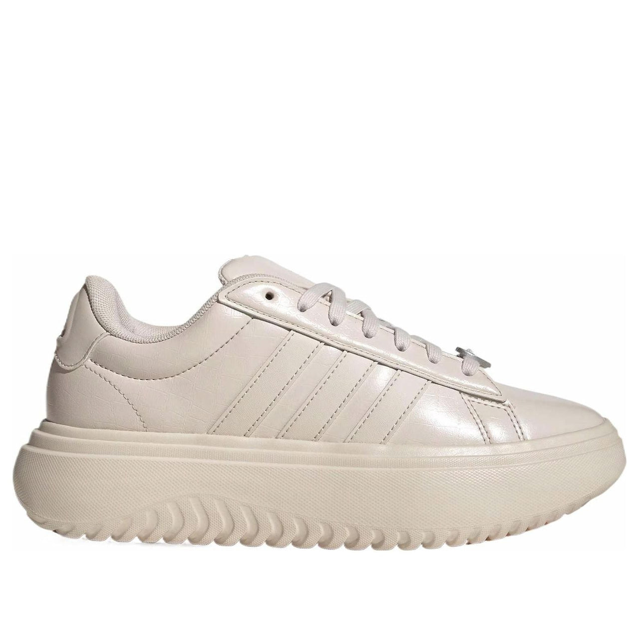 (WMNS) adidas Grand Court Platform ' Beige Brown' JH8667