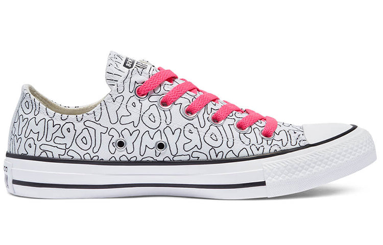Converse Chuck Taylor All Star Canvas Shoes White/Black/Pink 170297C