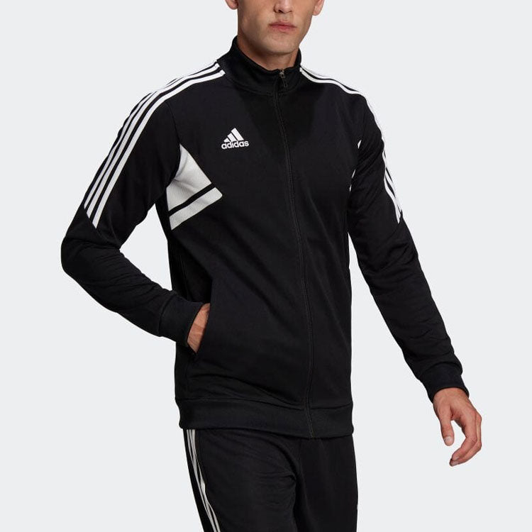 Men's adidas Small Logo Side Stripe Casual Jacket Black HA6252