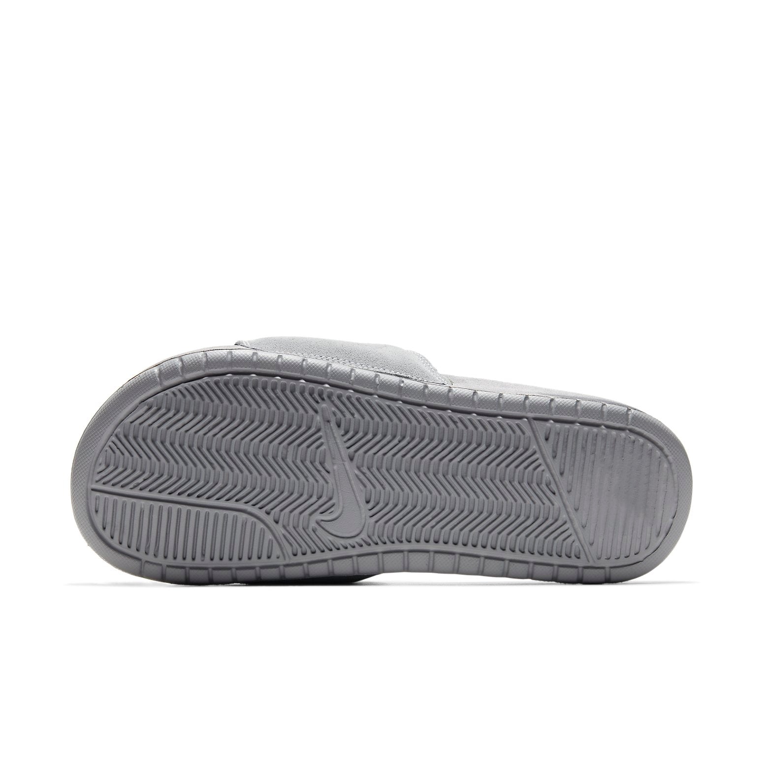 (WMNS) Nike Benassi Jdi Leather SE Gray Slippers AQ8651-002