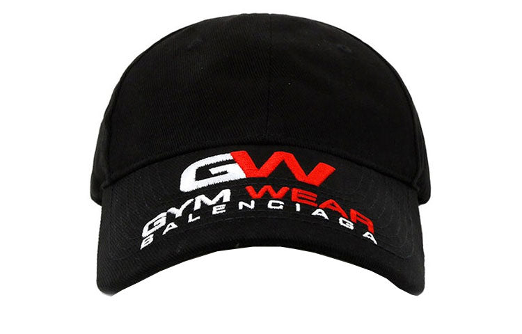 (WMNS) Balenciaga Gym Wear Cotton Baseball Cap 'Black' 623903-310B2-1000