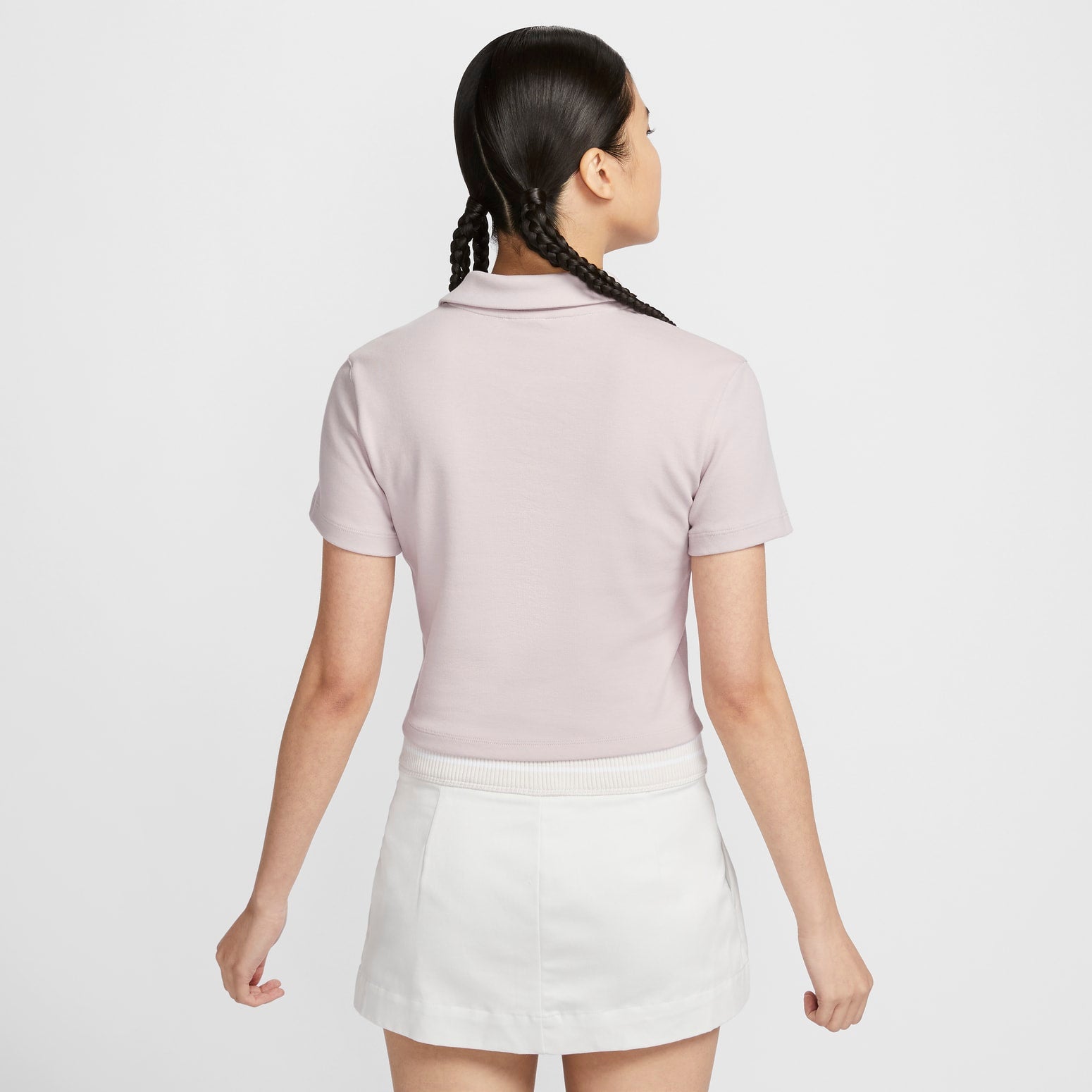 (WMNS) Nike Essential Polo Crop Top 'Pink' DV7885-019
