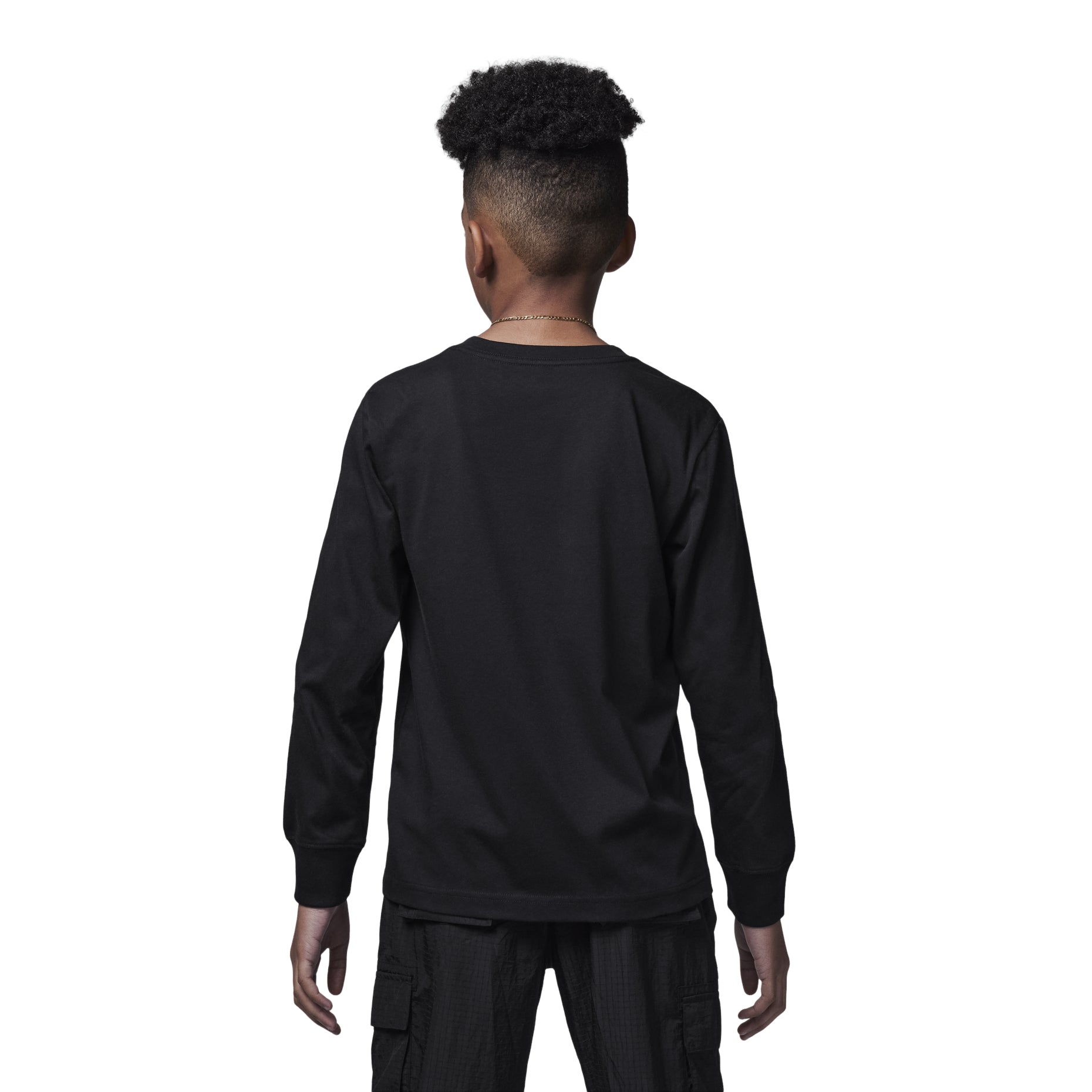 (PS) Air Jordan Junior Practice Flight Long Sleeve T-Shirt 'Black' FV2490-010