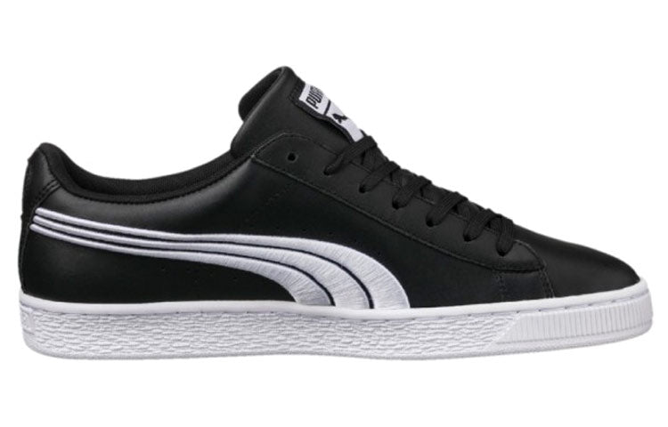 PUMA Basket Classic Badge Leisure Shoes Black 362550-02