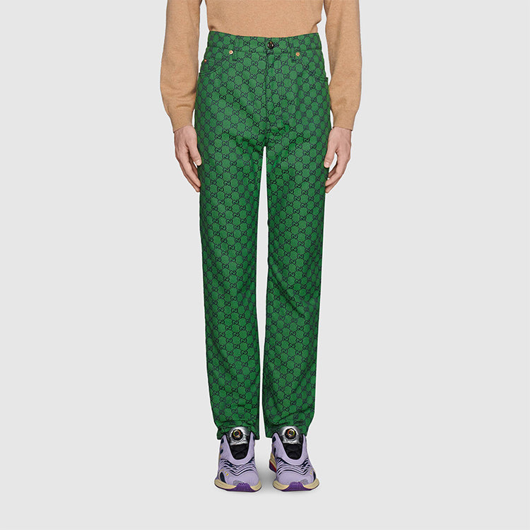 Gucci GG Canvas Pant 'Green' 623953-ZKU09-3344