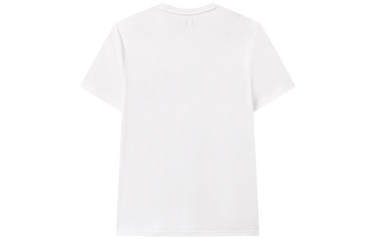 FILA Contrasting Colors Printing Logo Loose Round Neck Short Sleeve White F51M128175F-WT