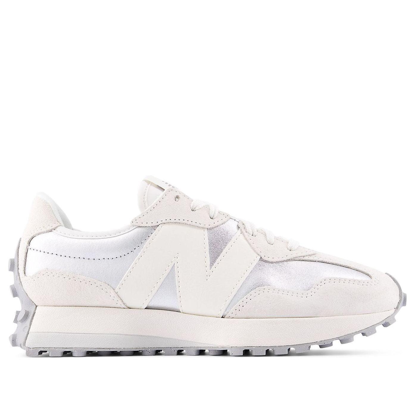 (WMNS) New Balance 327 'Metallic Silver Sea Salt' WS327GLA