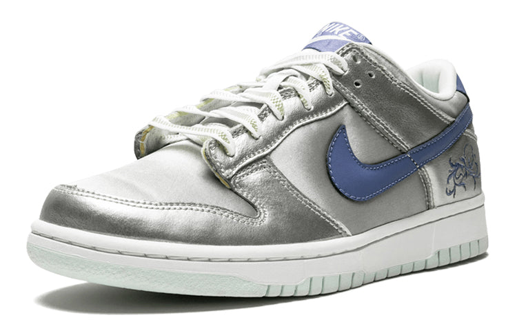 (GS) Nike Dunk Low 'Metallic Silver Floral' 309601-042