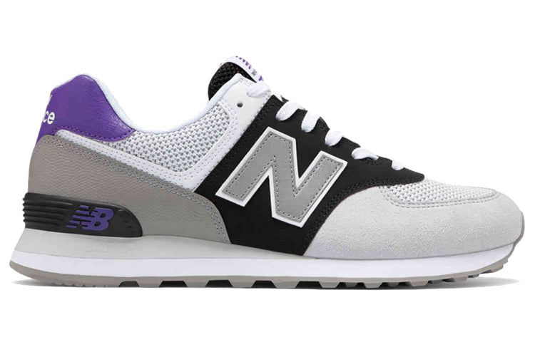 New Balance 574Series Classic White/Black/Purple ML574MSA