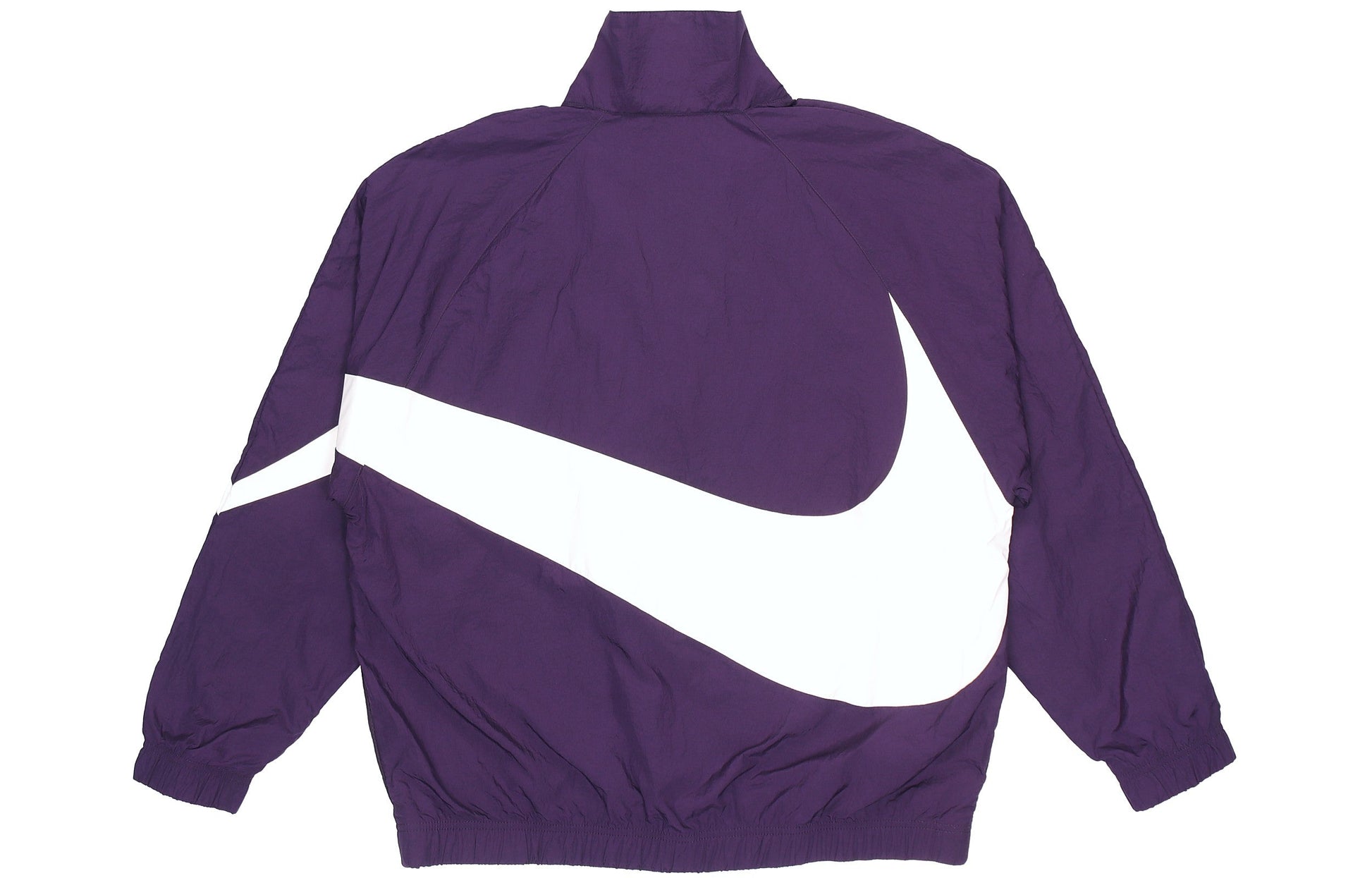 Nike Big Swoosh Sportswear Full Cardigan Woven Stand Collar Jacket For Men Purple AR3133-525