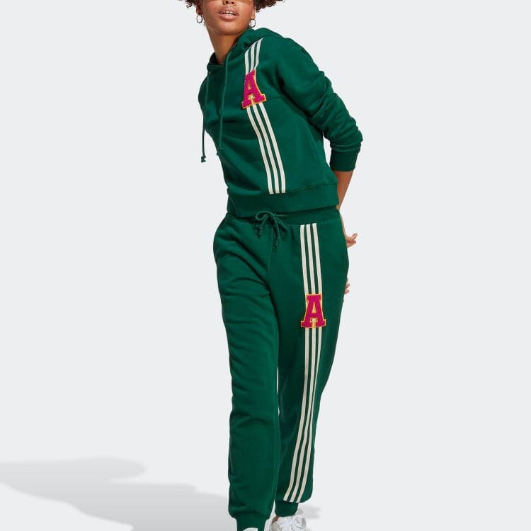 (WMNS) adidas Small Logo Hoodies Asia Sizing 'Green' IC5230