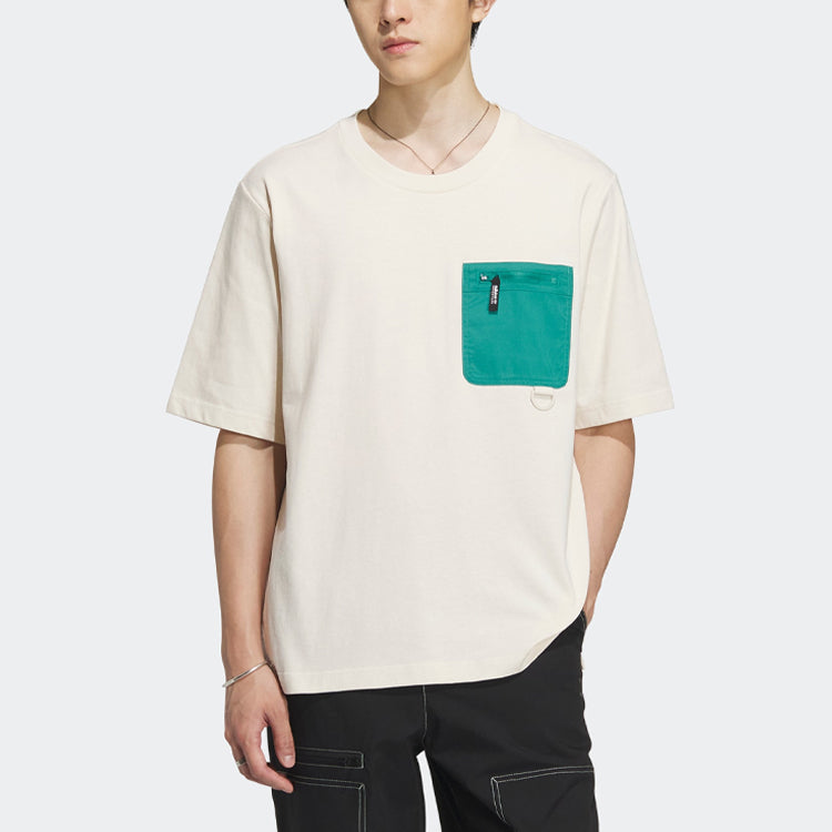 adidas Adventure Pocket T-shirt Asia Sizing 'Beige' IK8587