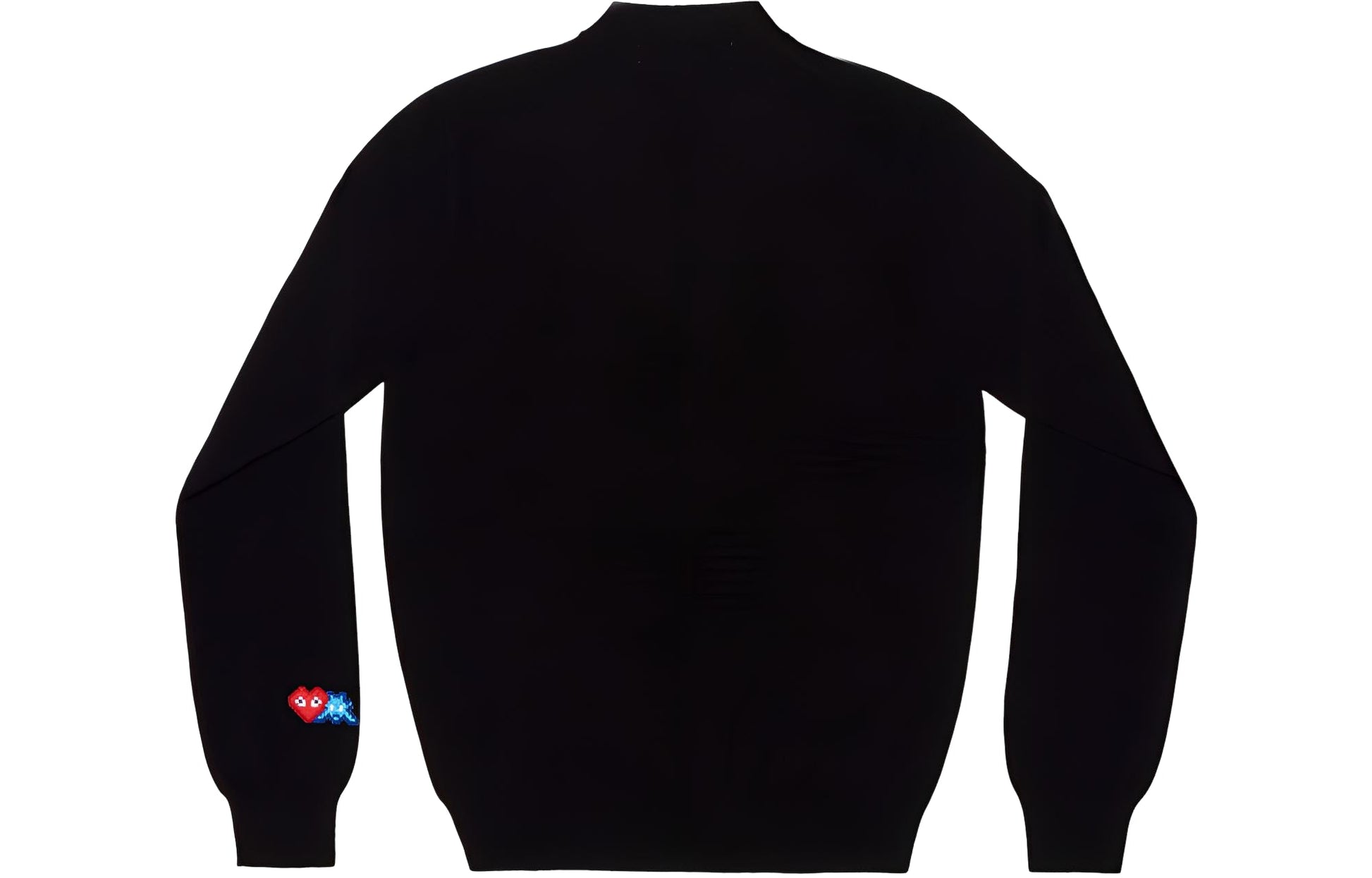 COMME des GARCONS PLAY FW25 x Invader Double Pixel Heart Cardigan 'Black' AZ-N088-051-1