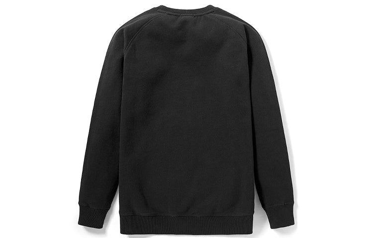 Men's Timberland Embroidered Logo Round Neck Pullover Black A2FYN001