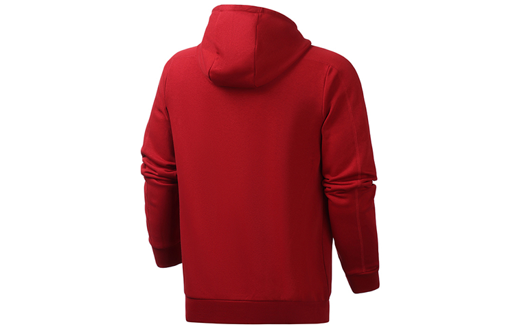 adidas Alphabet Logo Printing hooded Drawstring Red EI4637