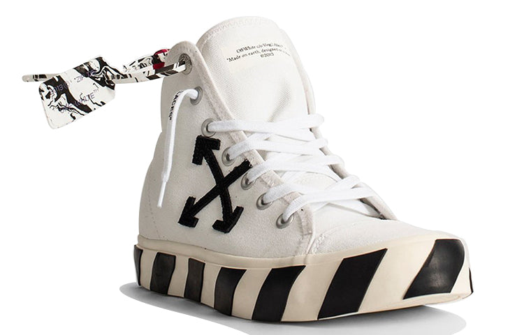 Off-White Vulc Sneaker Mid 'White Black' OMIA119E20FAB0010110